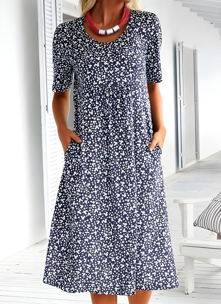 Sophie Letnia Sukienka Damska – Lekki Materiał i Elegancki Design na Ciepły Sezon