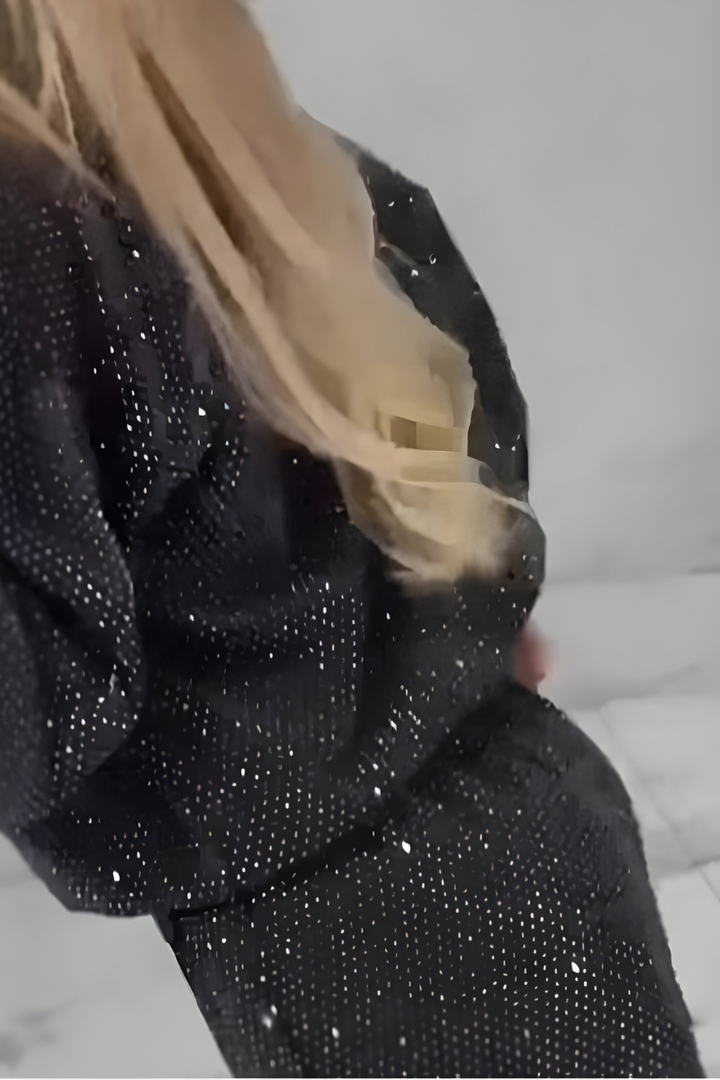 Lysa | Stylowy, Luźny Zestaw Dwu-częściowy z Cekinam
