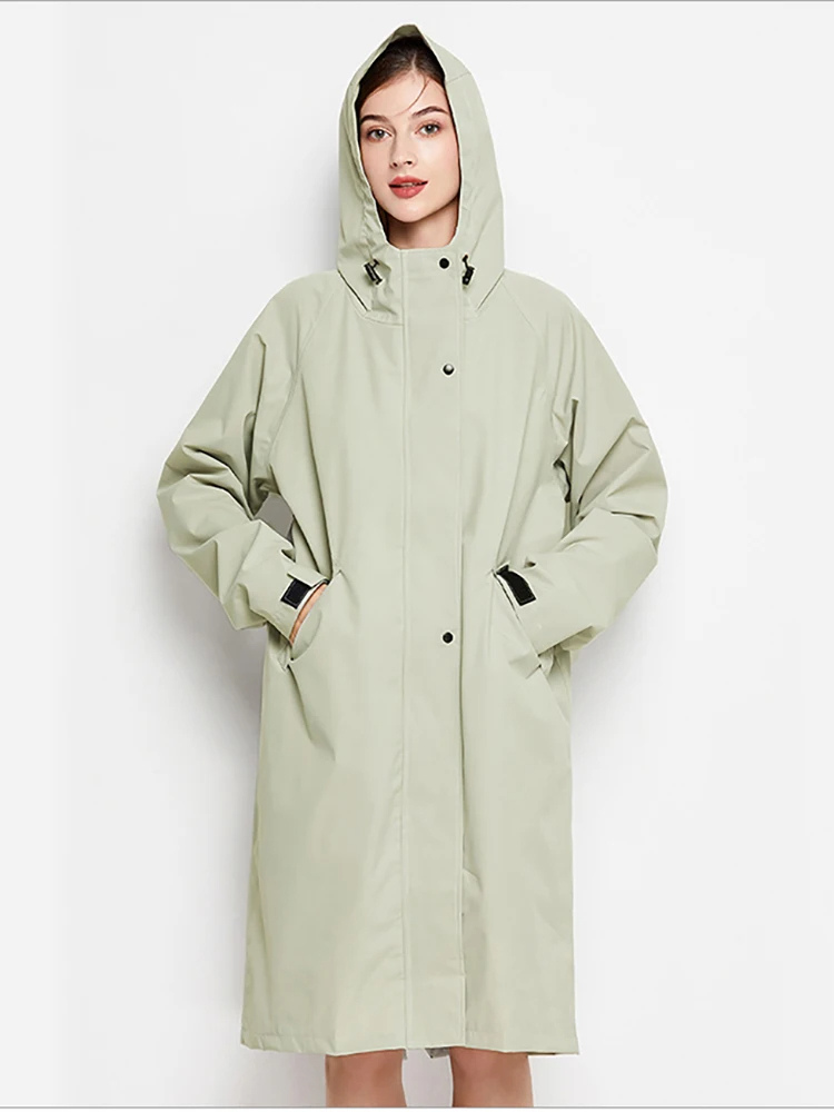 Malia Women's Waterproof Jacket – Lightweight Windbreaker with Adjustable Hood and Convenient Pockets