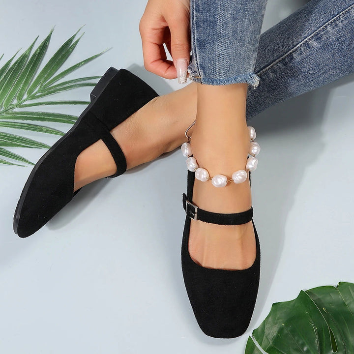 Kamila Baleriny Damskie – Eleganckie Buty z Pojedynczym Paseczkiem i Codziennym Komfortem