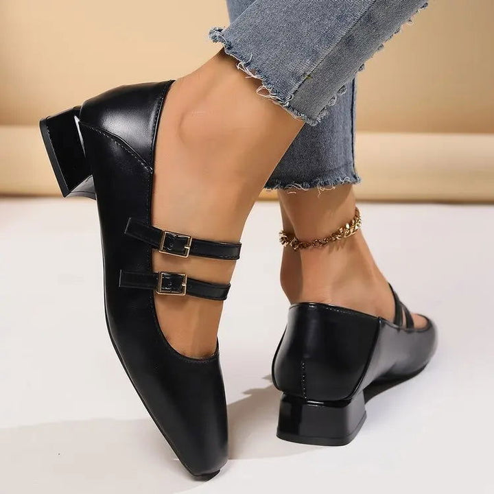 Luciana Baleriny Damskie – Eleganckie Buty z Podwójnymi Paseczkami i Wygodnym Stylem