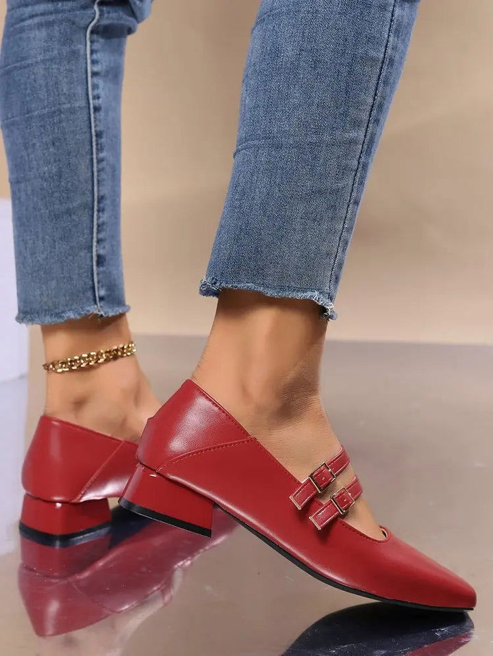 Luciana Baleriny Damskie – Eleganckie Buty z Podwójnymi Paseczkami i Wygodnym Stylem