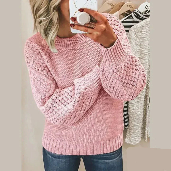 Kayla Sweter Damski – Klasyczny Sweter z Miękkiej Wełny Elegancki z Długim Rękawem