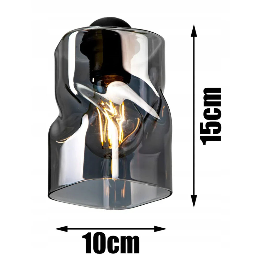 Lampa Sufitowa Twistlux 3-Punktowa Industrialna Czarna – Plafon Metalowy E27 LED