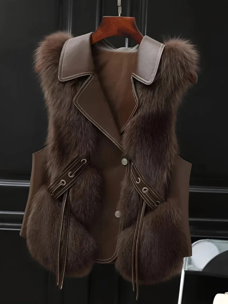 Greer | Elegancka Miękka Bezrękawnik Zimowy
