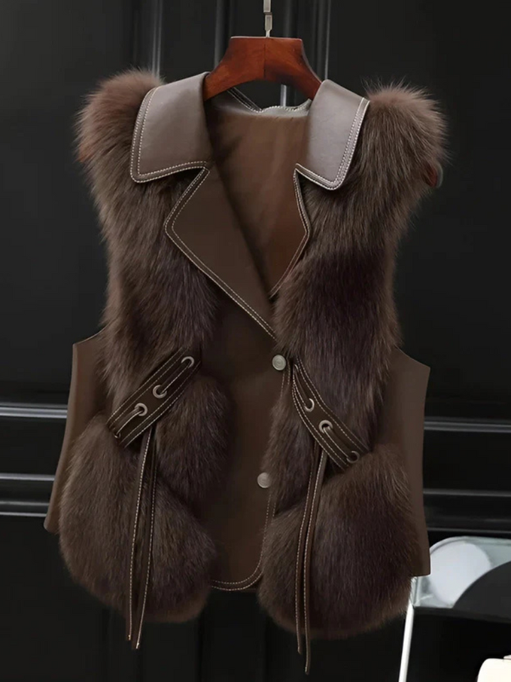 Greer | Elegancka Miękka Bezrękawnik Zimowy