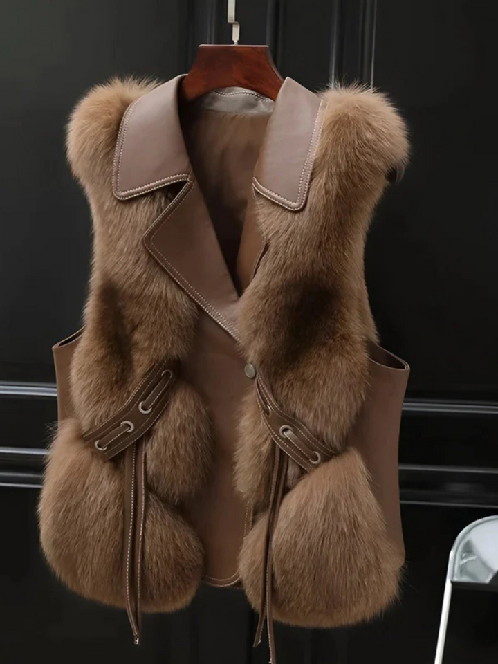 Greer | Elegancka Miękka Bezrękawnik Zimowy