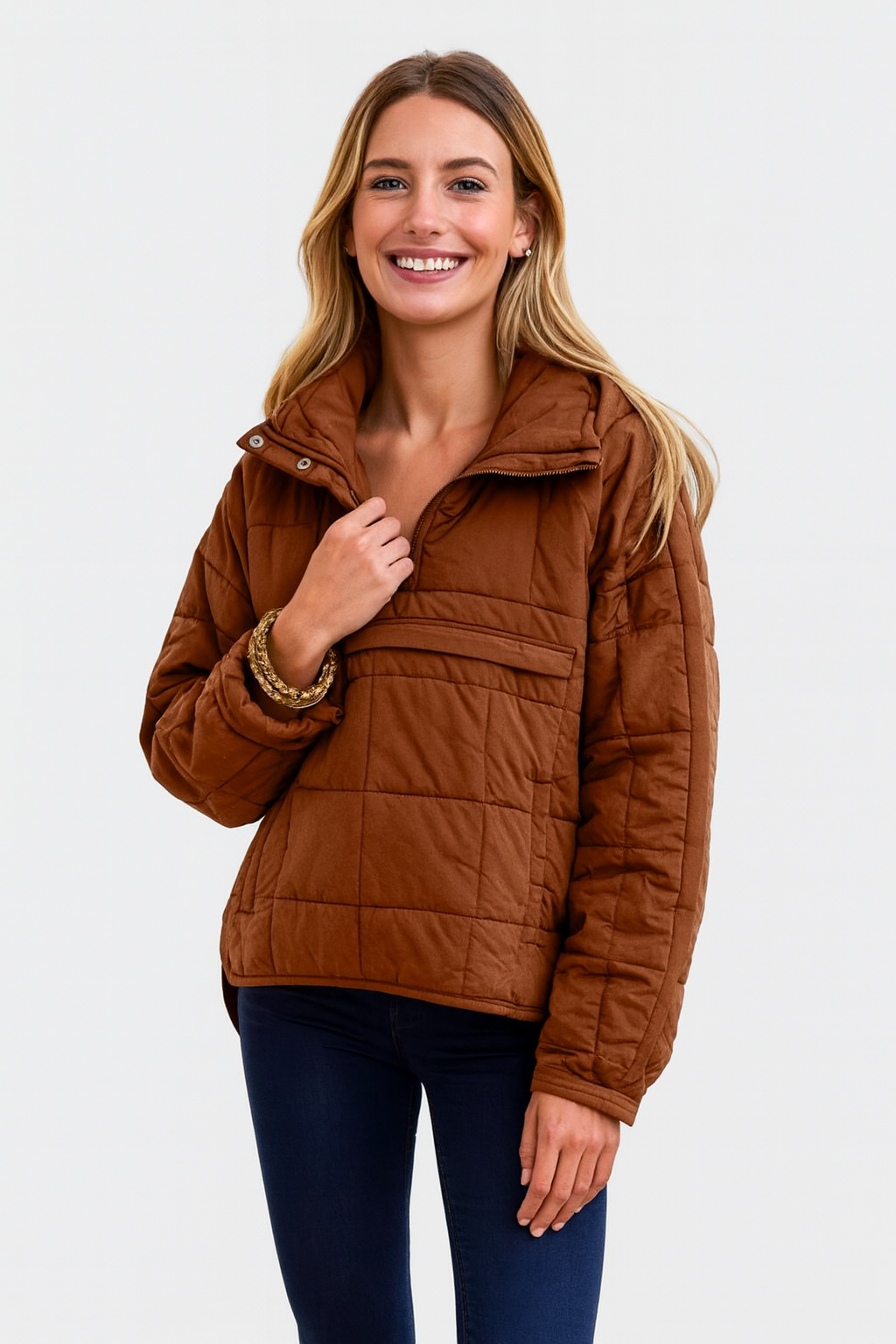 Ryleyann | Modna Casual Przesadna Kurtka Puchowa