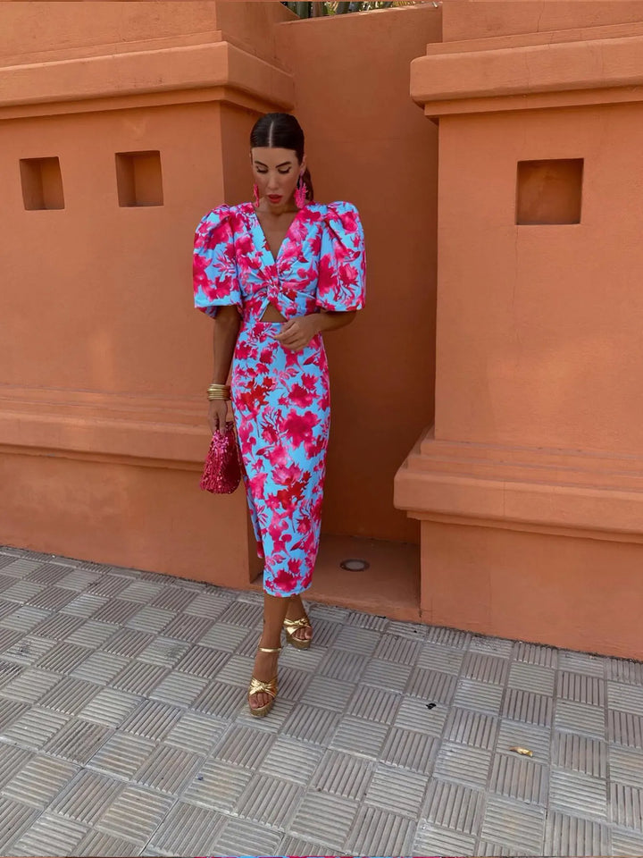 Gwen Sukienka Damska – Odważny Design i Żywe Kolory na Stylowy Letni Look