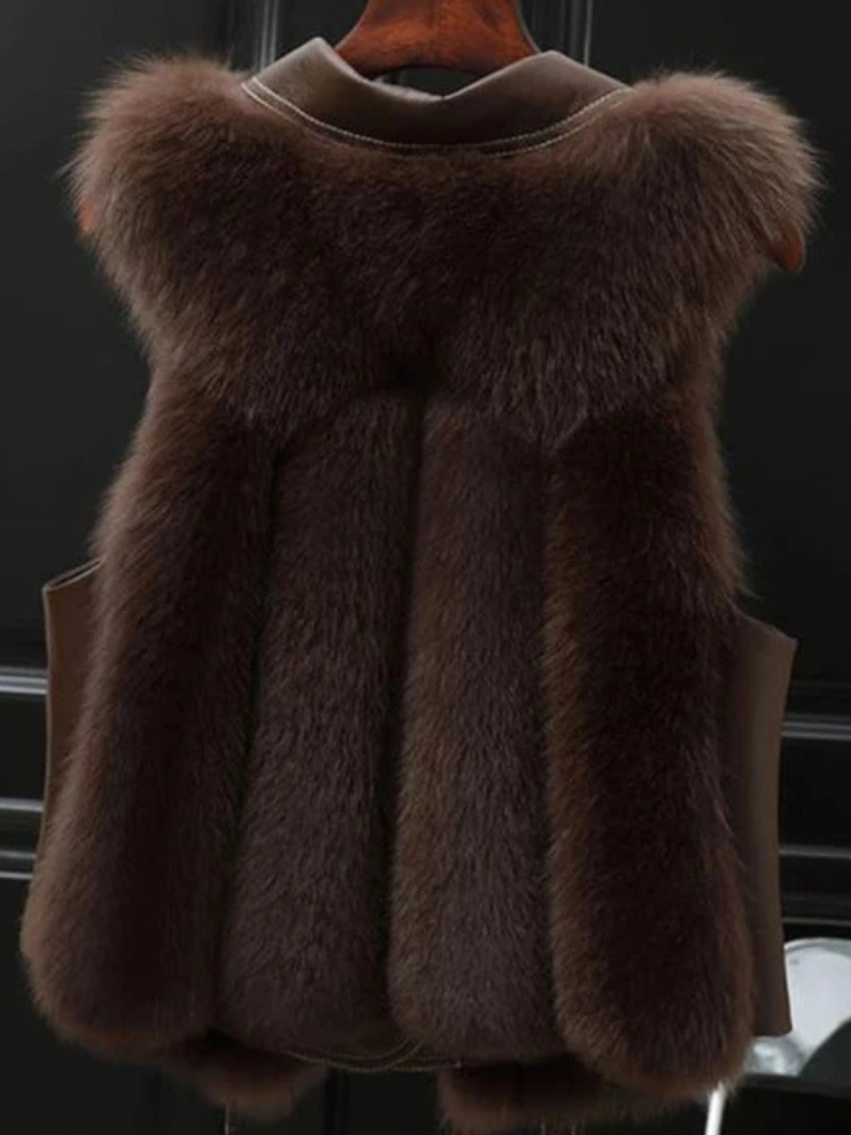 Greer | Elegancka Miękka Bezrękawnik Zimowy
