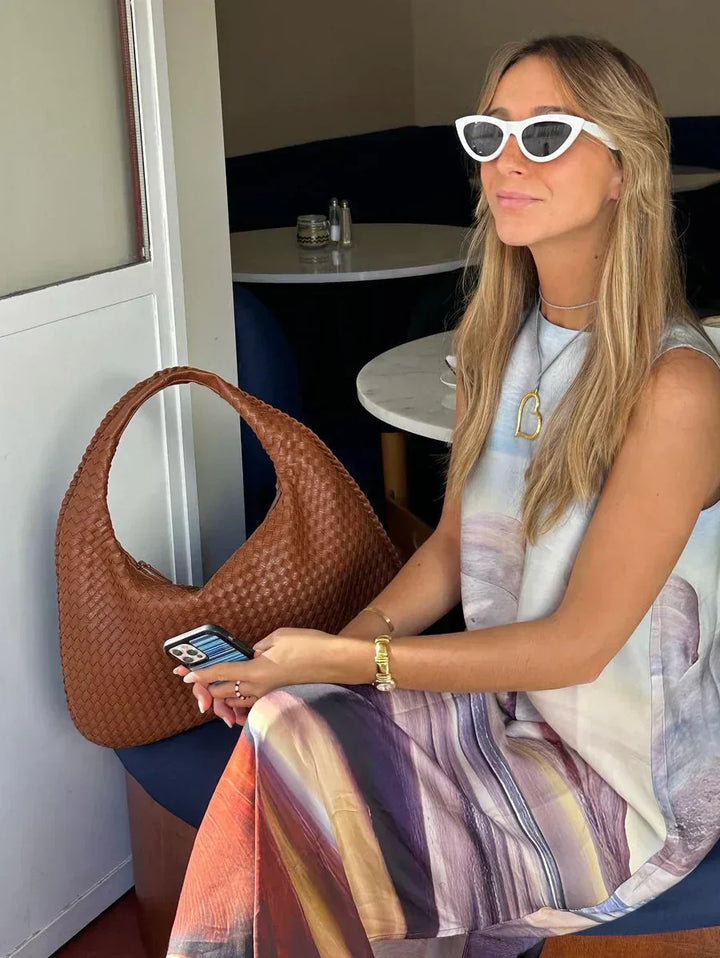 Louisa Torebka Hobo Damska – Elegancki Pleciony Design, Pojemna i Ponadczasowa