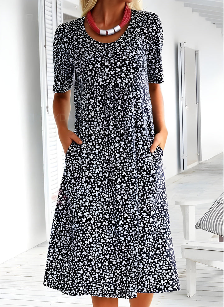 Sophie Letnia Sukienka Damska – Lekki Materiał i Elegancki Design na Ciepły Sezon