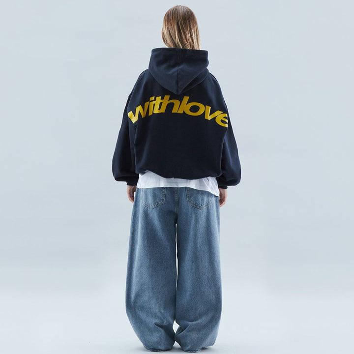 Kenna Bluza z Kapturem Damska – Szary Melanżowy Hoodie 100% Bawełna, Minimalistyczny i Wygodny
