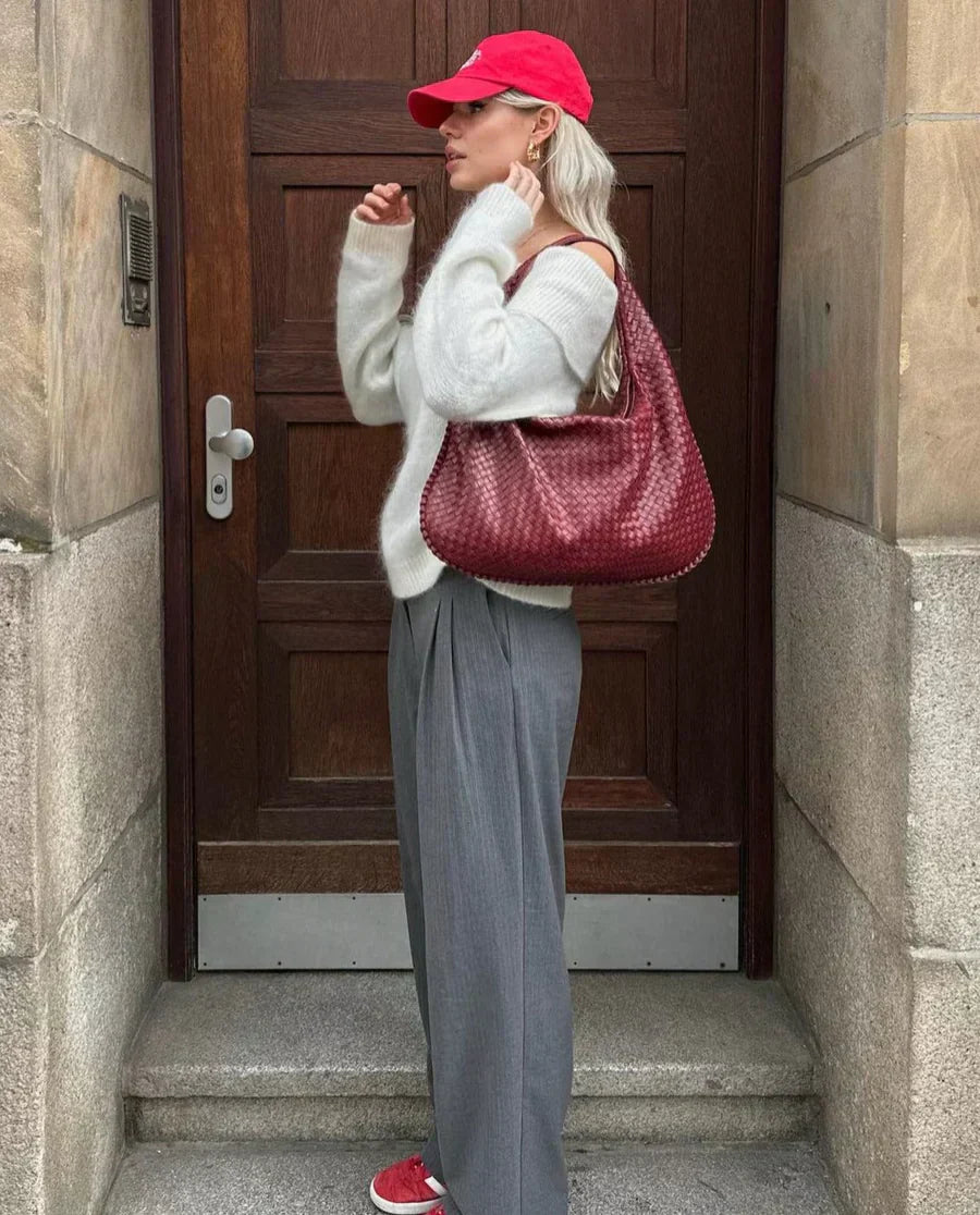 Louisa Torebka Hobo Damska – Elegancki Pleciony Design, Pojemna i Ponadczasowa