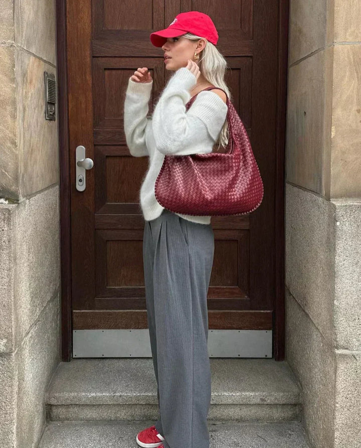 Louisa Torebka Hobo Damska – Elegancki Pleciony Design, Pojemna i Ponadczasowa