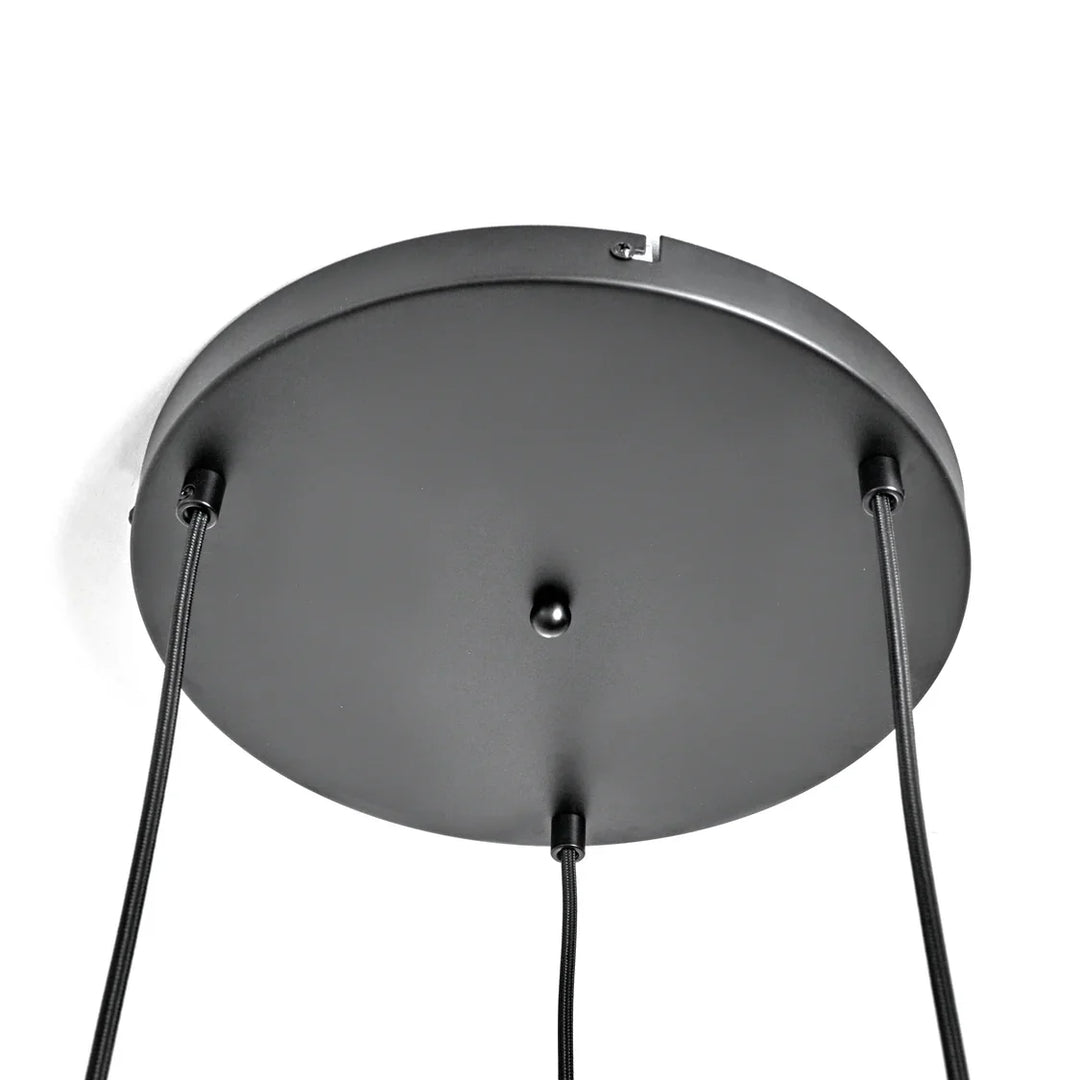 Lampa wisząca 3-punktowa Kule Szkło Dymione Industrialna Salon Jadalnia Smoke Czarna Szara