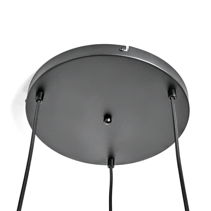 Lampa wisząca 3-punktowa Kule Szkło Dymione Industrialna Salon Jadalnia Smoke Czarna Szara