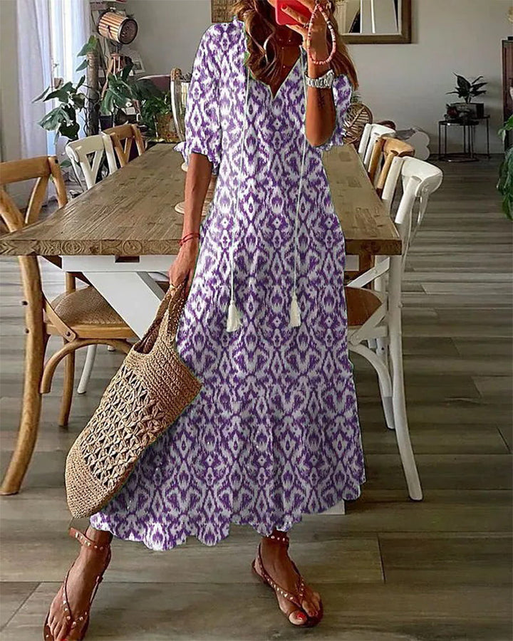 Blanche Sukienka Maxi Damska – Boho Szyk, Lekka Bawełna i Letni Styl Ibiza