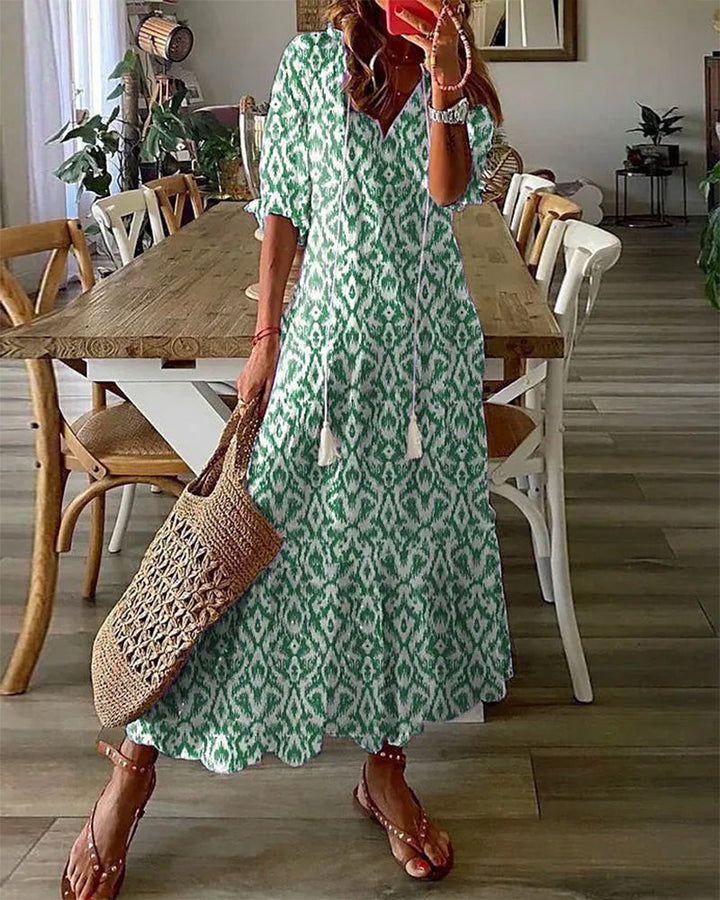 Blanche Sukienka Maxi Damska – Boho Szyk, Lekka Bawełna i Letni Styl Ibiza