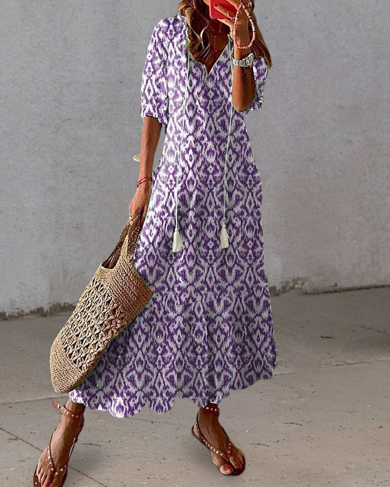 Blanche Sukienka Maxi Damska – Boho Szyk, Lekka Bawełna i Letni Styl Ibiza