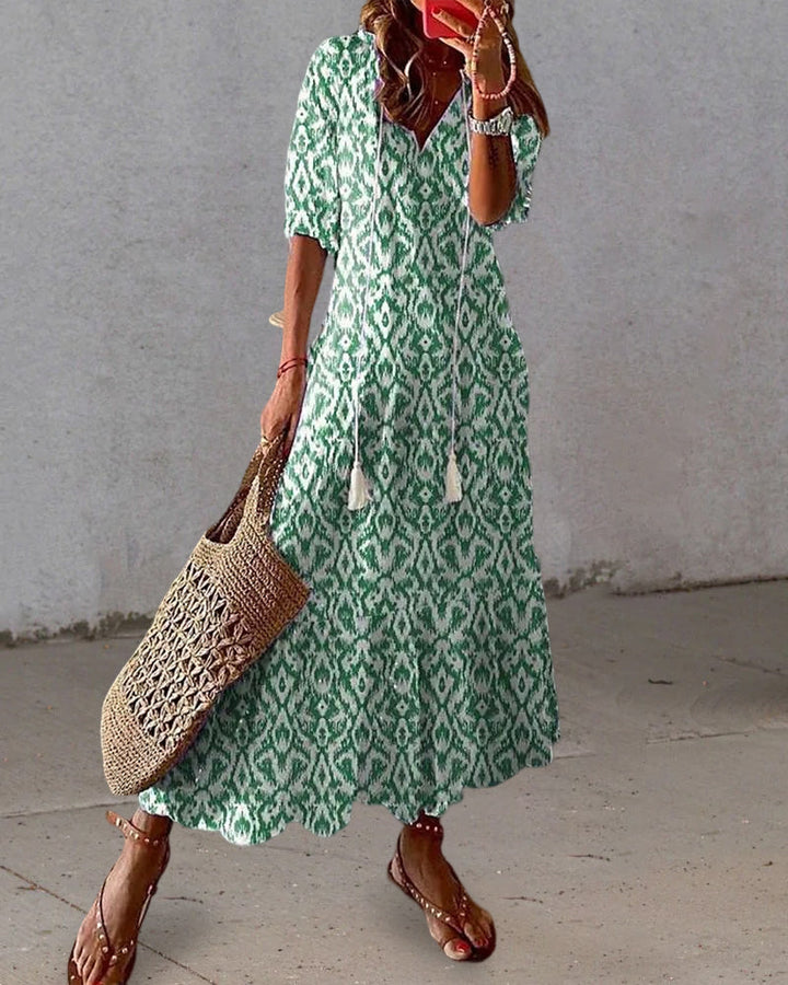 Blanche Sukienka Maxi Damska – Boho Szyk, Lekka Bawełna i Letni Styl Ibiza