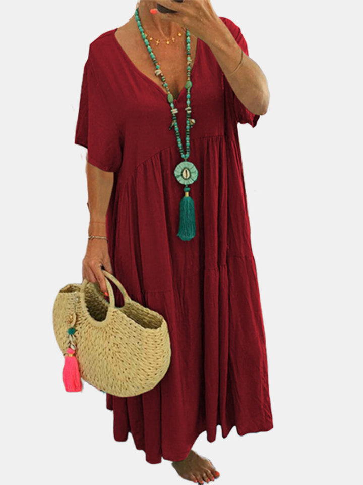 Saylor Długa Sukienka Letnia Damska – Luźna Sukienka Maxi w Stylu Boho na Wakacje i Czas Wolny
