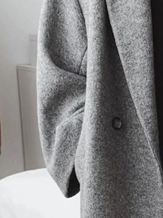 Celia Płaszcz Damski – Długi z Mieszanki Wełny, Elegancki i Nowoczesny Krój Oversize