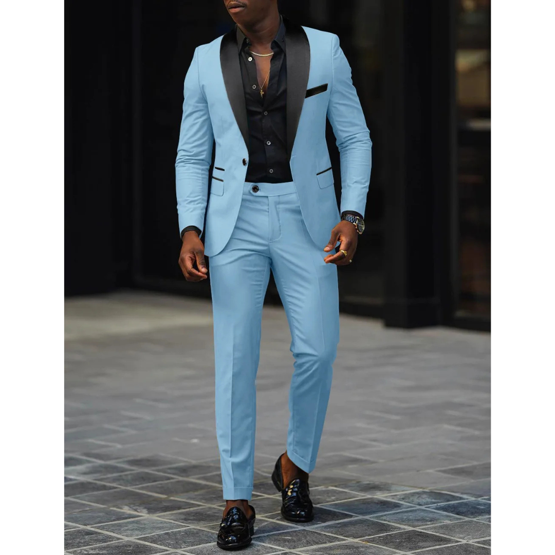 Aurelio | Klasyczny formalny garnitur smokingowy slim-fit