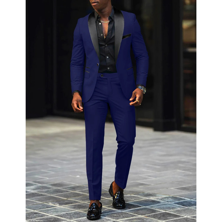 Aurelio | Klasyczny formalny garnitur smokingowy slim-fit
