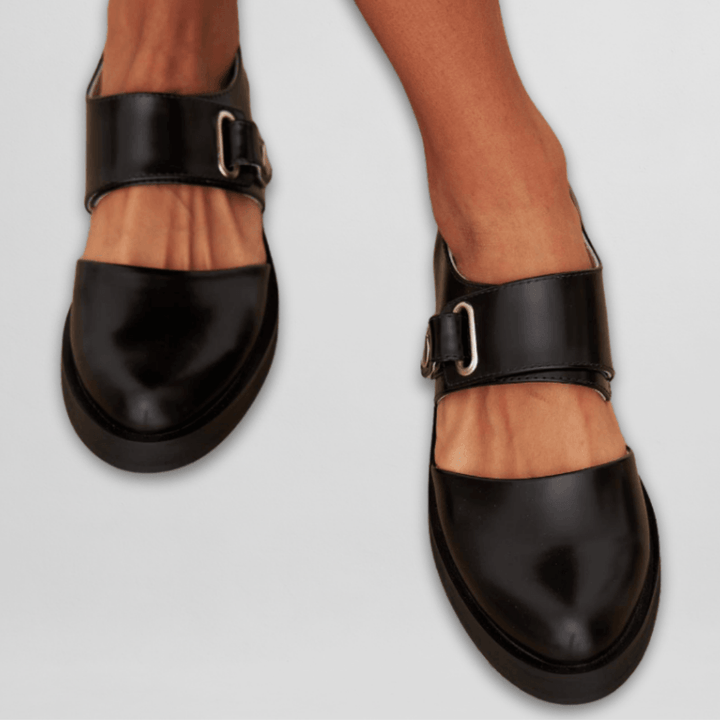 Lina | Eleganckie Baleriny Mary Jane z Klamrą