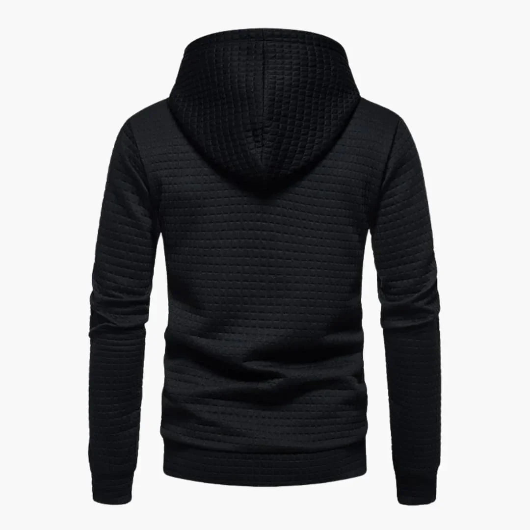 Leon Męska Bluza z Kapturem – Stylowa Bluza w Kratę z Wygodnym Krojem