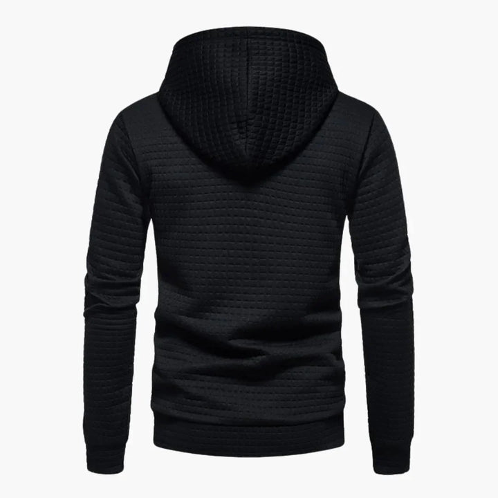 Leon Męska Bluza z Kapturem – Stylowa Bluza w Kratę z Wygodnym Krojem