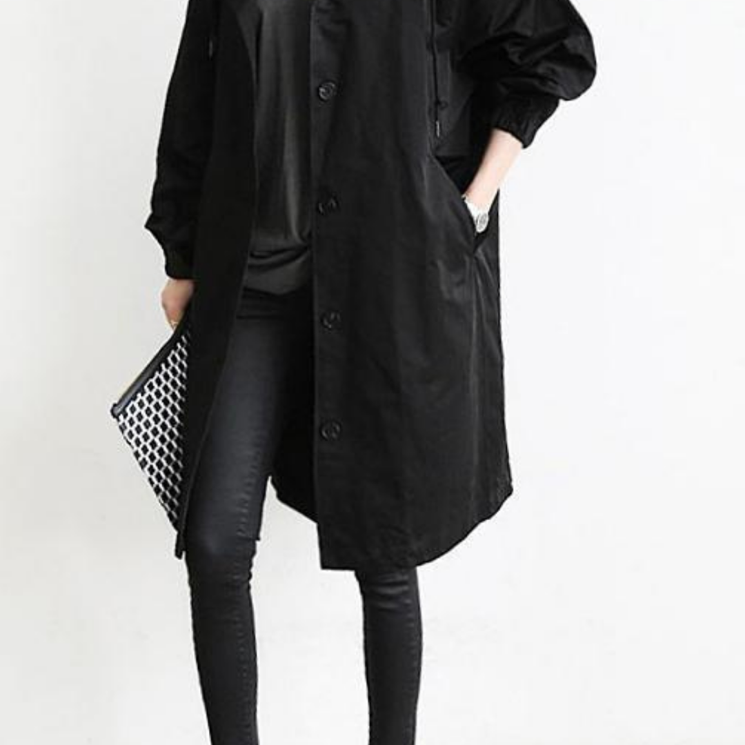 Nerida | Klasyczny Długi Wodoodporny Trench Coat