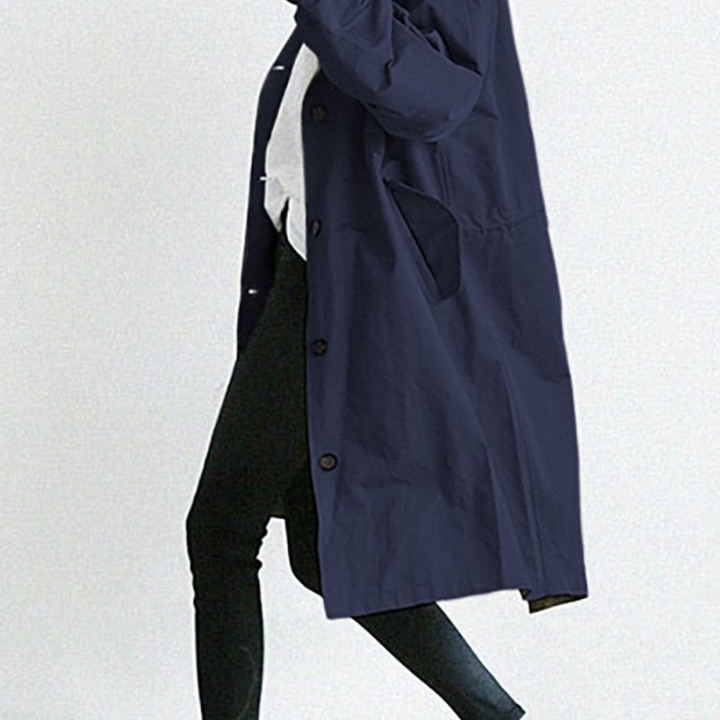 Nerida | Klasyczny Długi Wodoodporny Trench Coat