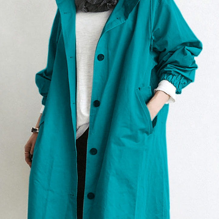 Nerida | Klasyczny Długi Wodoodporny Trench Coat
