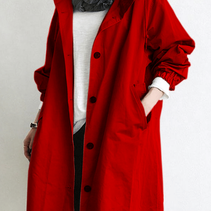 Nerida | Klasyczny Długi Wodoodporny Trench Coat