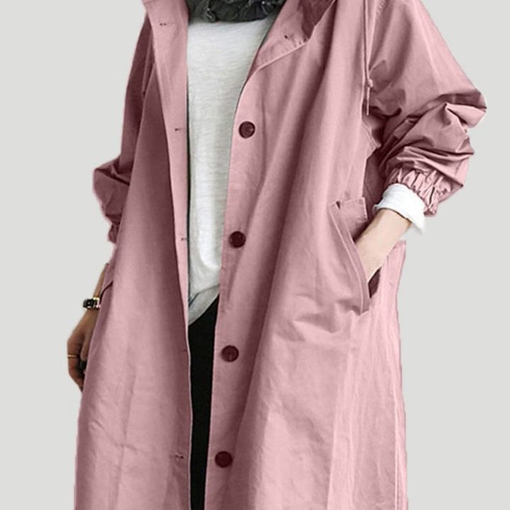 Nerida | Klasyczny Długi Wodoodporny Trench Coat