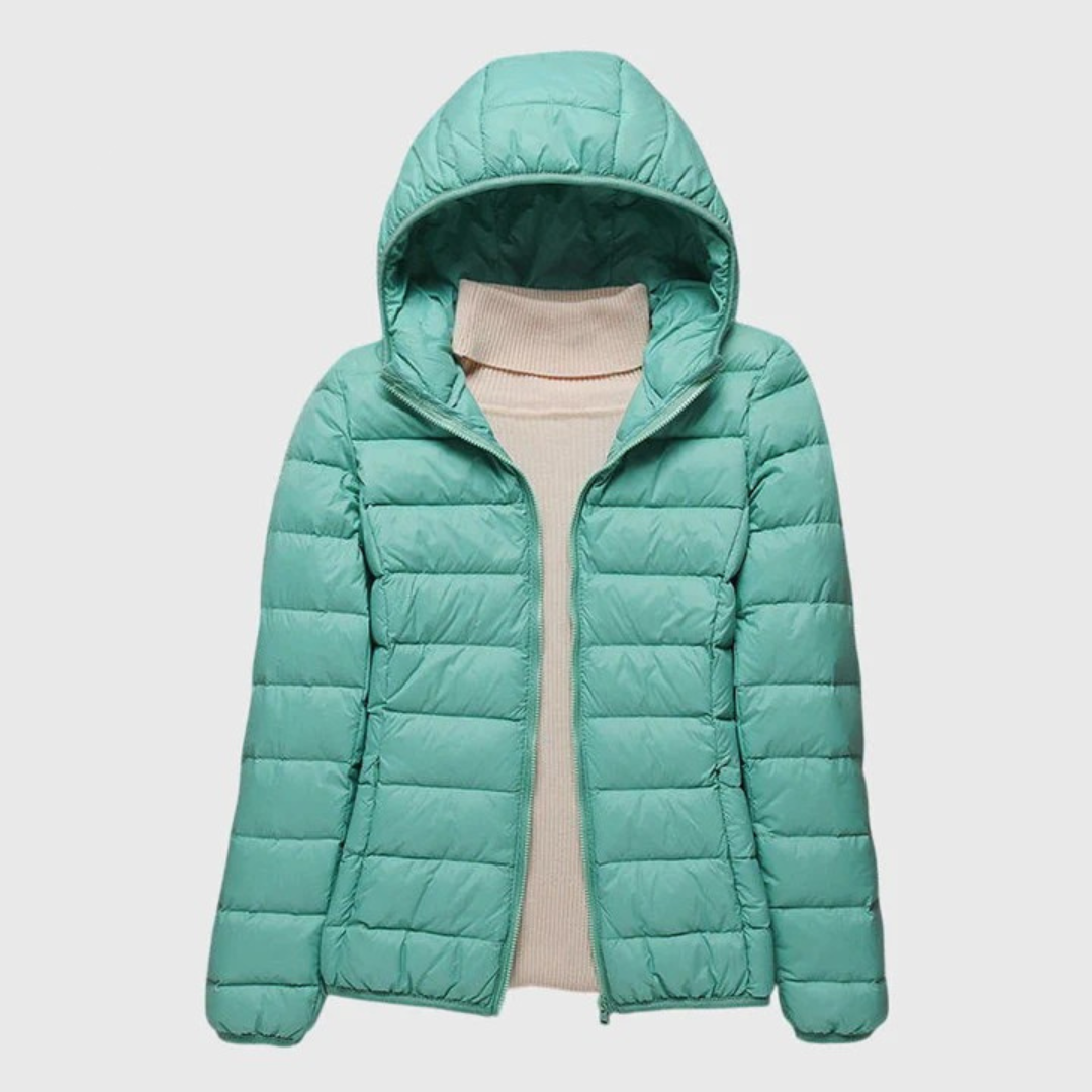 Fenella | Lekka kurtka pikowana o slim fit z wiatroodpornym kapturem