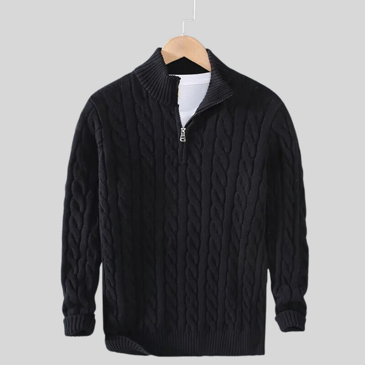 Sweter męski Lincoln – Lekki dzianinowy jersey z luźnym krojem dla całorocznego komfortu