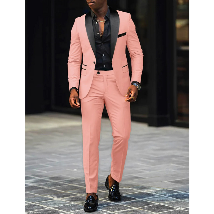 Aurelio | Klasyczny formalny garnitur smokingowy slim-fit