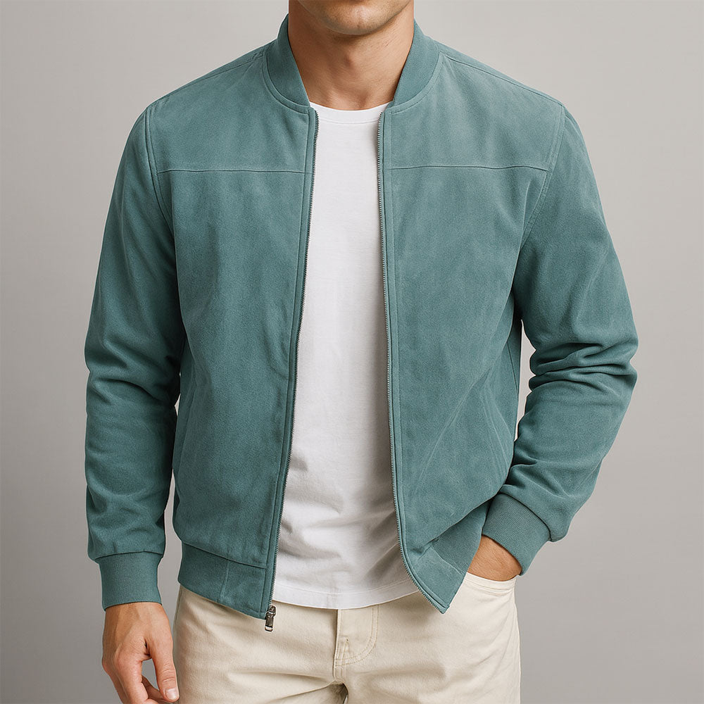 Bramwell | Minimalistyczna Kurtka Bomber z Wąskim Fasonem