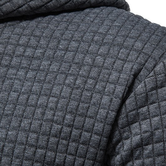 Leon Męska Bluza z Kapturem – Stylowa Bluza w Kratę z Wygodnym Krojem