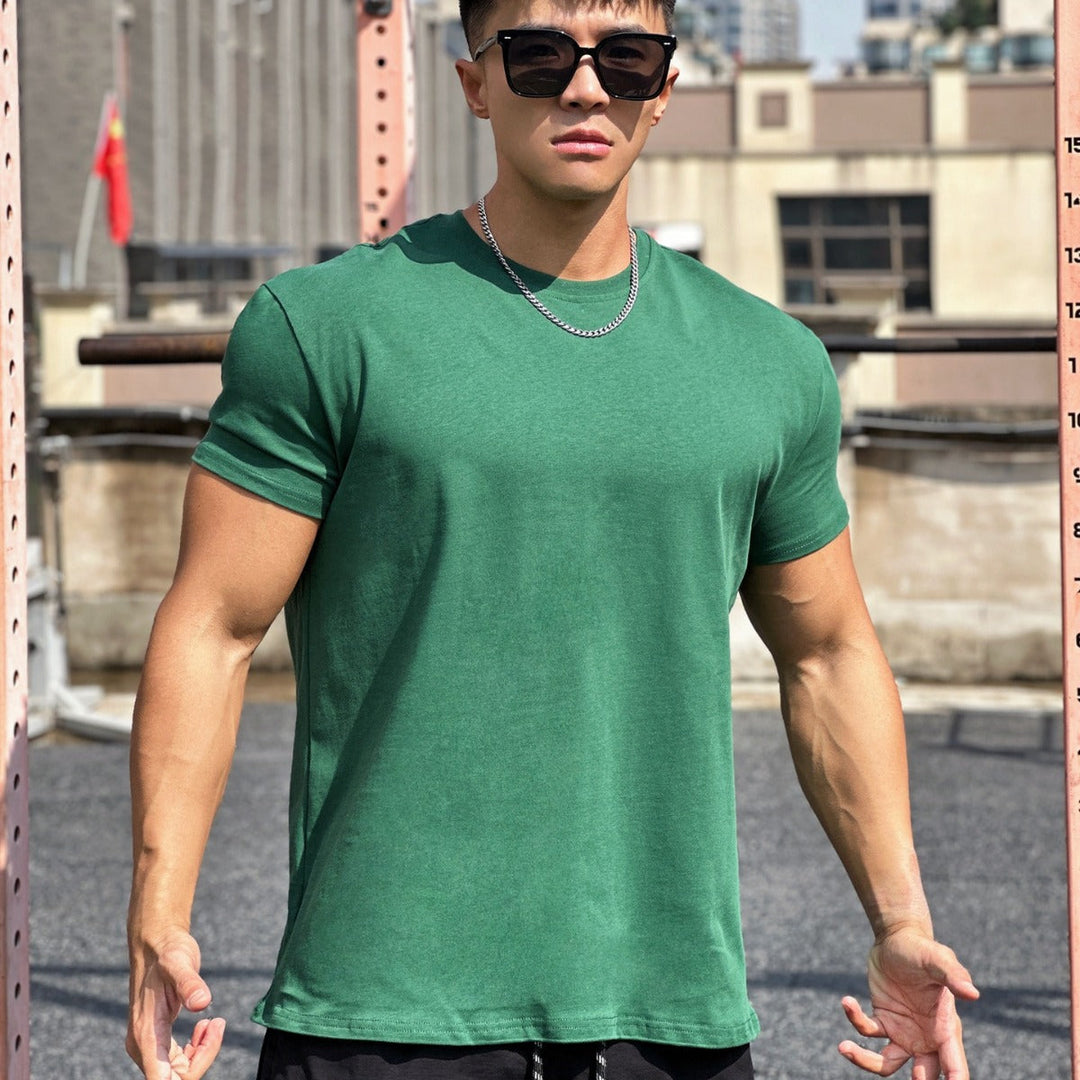 Liam Koszulka Sportowa Męska – Luźny Bawełniany T-Shirt z Krótkim Rękawem i Oddychającym Designem