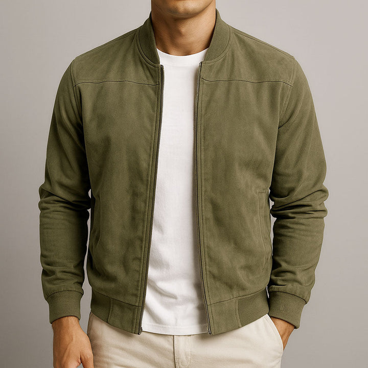 Bramwell | Minimalistyczna Kurtka Bomber z Wąskim Fasonem