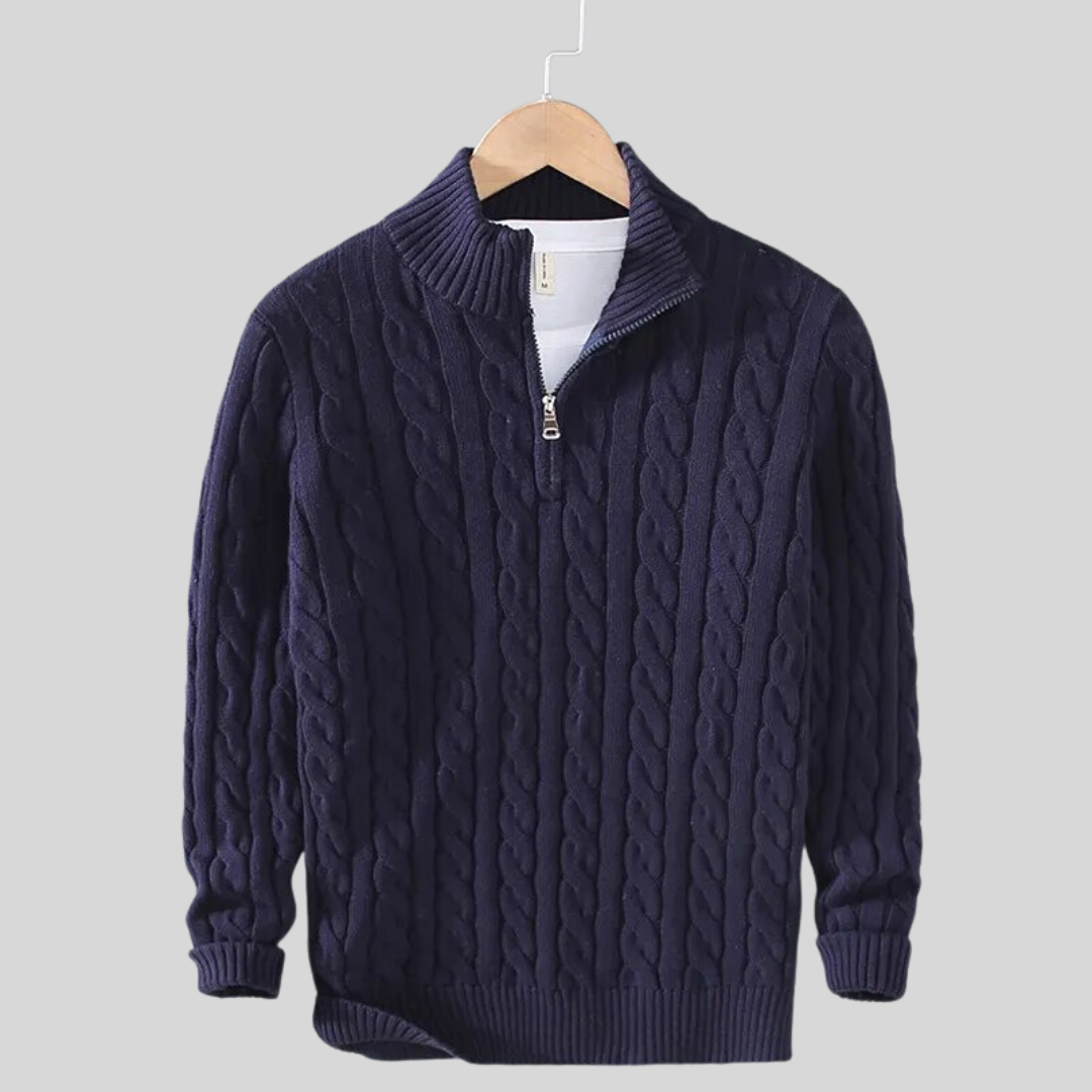 Sweter męski Lincoln – Lekki dzianinowy jersey z luźnym krojem dla całorocznego komfortu