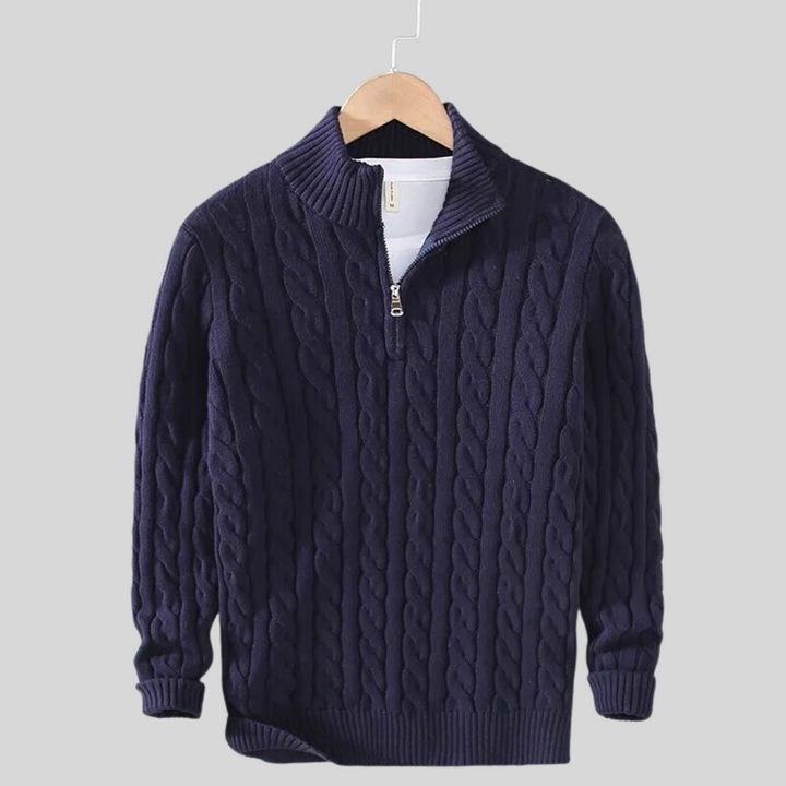Sweter męski Lincoln – Lekki dzianinowy jersey z luźnym krojem dla całorocznego komfortu