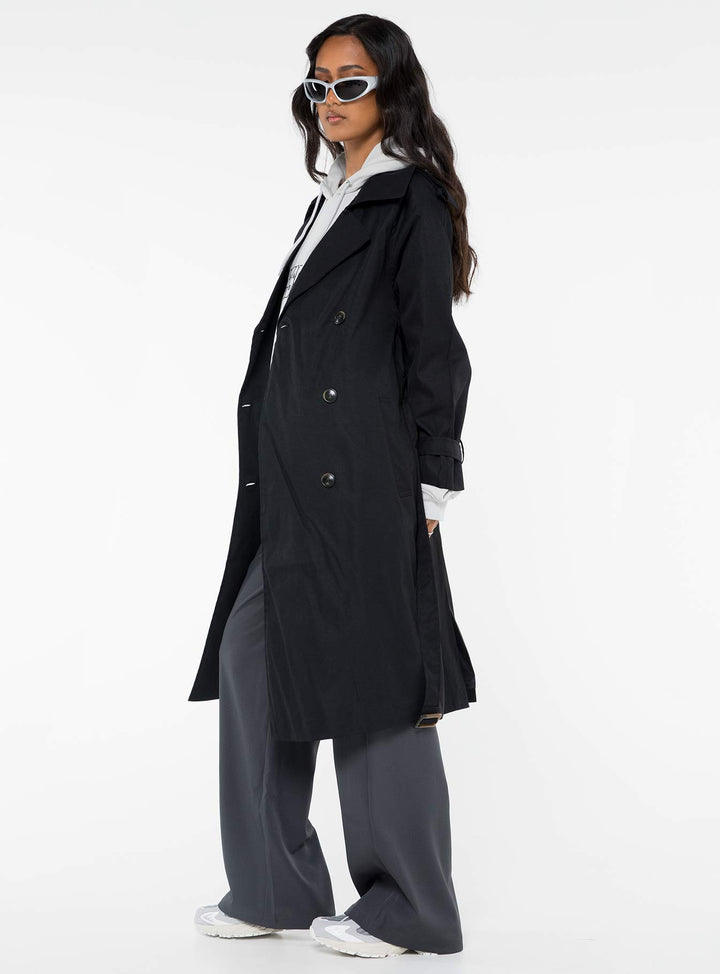 Audrey | Klasyczny Oversized Płaszcz Trench z Podwójnym Zapięciem