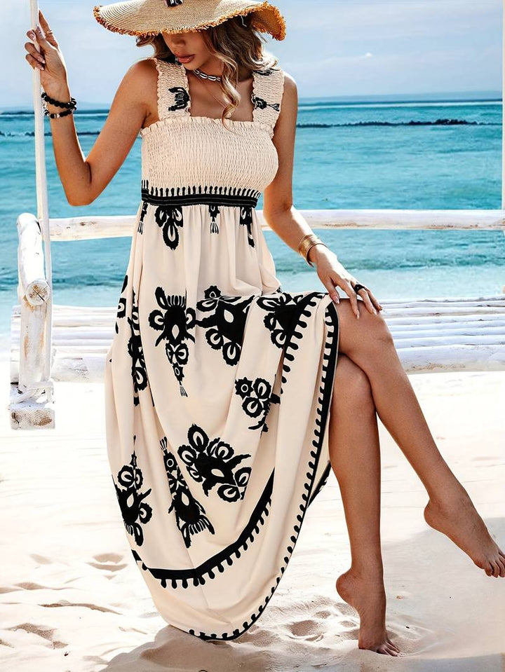 Sophie Sukienka Maxi Damska – Styl boho, zwiewny fason podkreślający sylwetkę i lekka wygoda