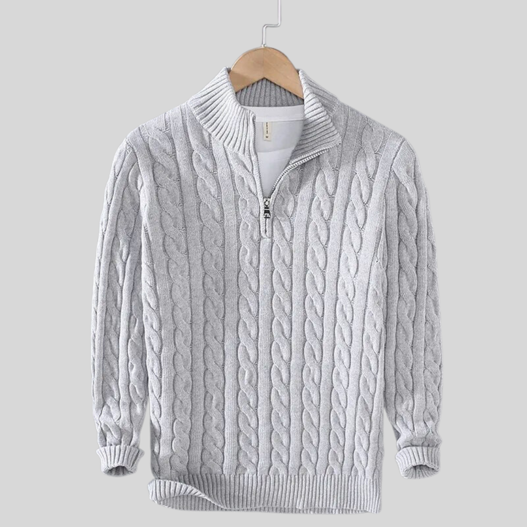 Sweter męski Lincoln – Lekki dzianinowy jersey z luźnym krojem dla całorocznego komfortu