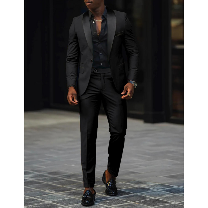 Aurelio | Klasyczny formalny garnitur smokingowy slim-fit